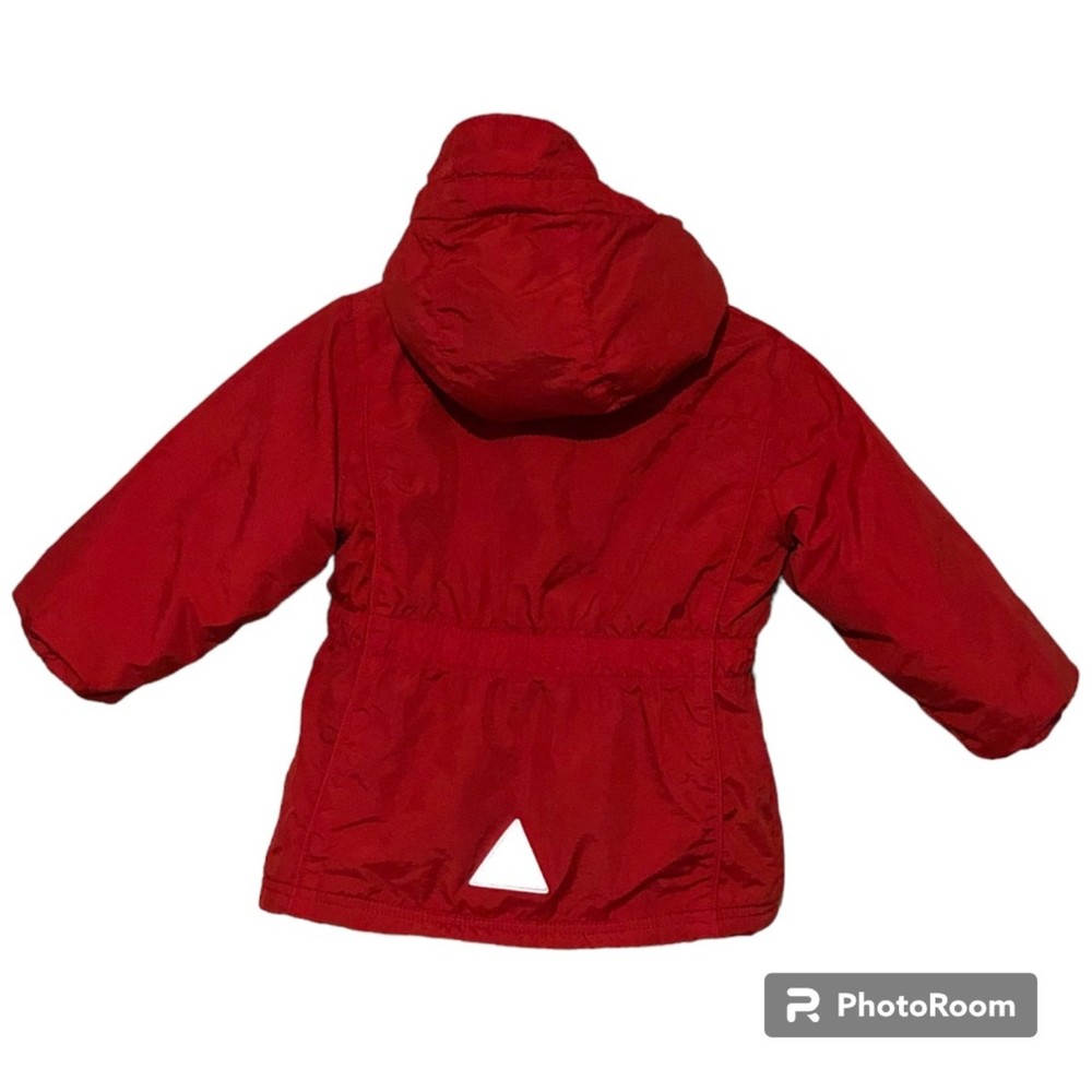 LL Bean Infants Red Winter Coat Jacket Vintage Style Size 12-18M - Picture 5 of 7